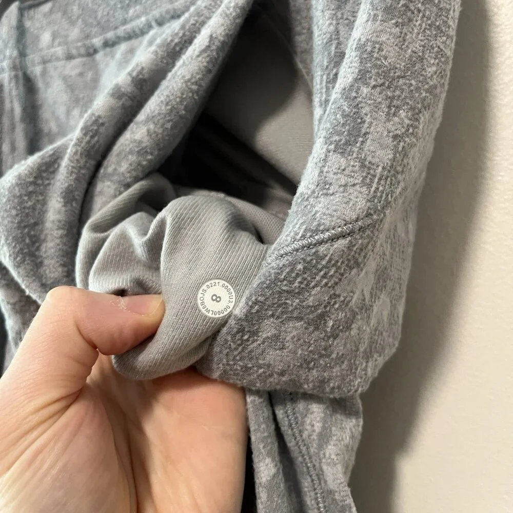 Lululemon‎ Ready to Rulu Jogger Crop Speckle Spritz Jacquard Rhino Grey Silver